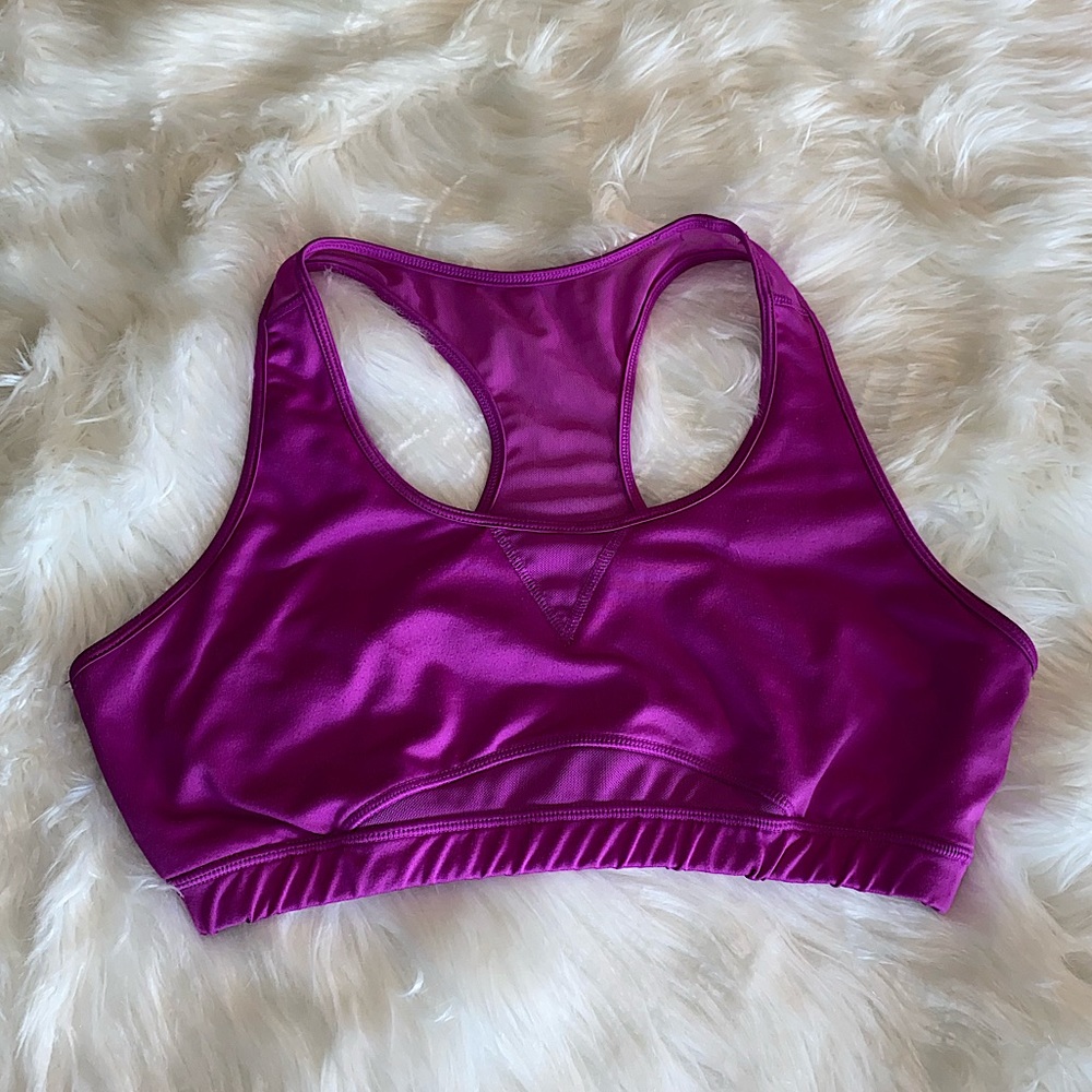 Kyodan bright purple size L mesh sports bra